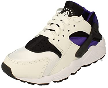 NIKE Womens Air Huarache Running Trainers DH4439 Sneakers Shoes (UK 4.5 US 7 EU 38, White Black Purple 105)