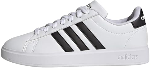 adidas Women's Grand Court Cloudfoam Lifestyle Court Comfort Shoes, Cloud White / Core Black / Core Black, 6.5 UK