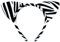 Oblique Unique® Haarreifen Zebra Ohren Haarreif für Fasching Karneval Motto Party Kostüm Accessoires für Zebra Kostüm