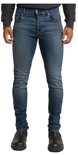 G-STAR Herren 3301 Slim Jeans, Blau (Worn in Yukon Blue 51001-D875-G321), 29W / 32L