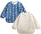 Little Dimsum Baby Lätzchen mit Lange Ärmeln,Wasserdicht Kinder Lätzchen Abwaschbar,Babylätzchen Latz mit Tasche-2er-Pack für Baby Kleinkinder 6-36 Monate(Fox&Mountain