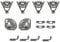 Masterpart Lower Basket Bottom Tray Plate Rack Clips Compatible With Neff S44 S45 S54 S55 Dishwashers