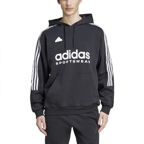 adidas Felpa da Uomo con Cappuccio House of Tiro Fleece Nera Taglia XL Codice IW5936
