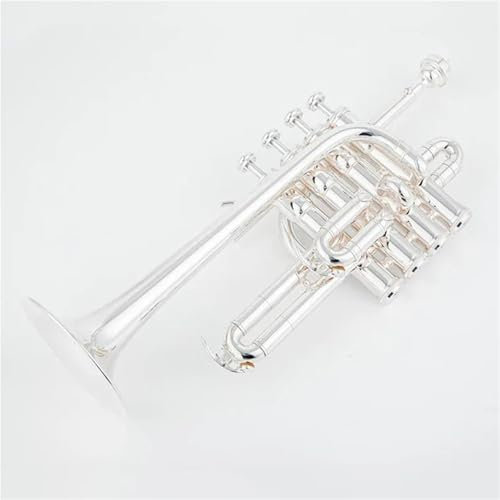 Standard Trompeten Set Professionelle Hochtrompete Bb Piccolo Trompete Messing Gold Silber Lackoberfläche Trompete(S)