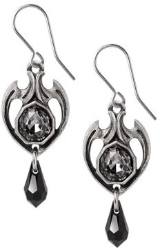 Alchemy Gothic Midnight Memoria Pair of Earrings