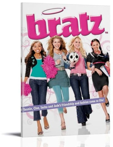HUERIER Bratz Ästhetisches Poster für Zimmer, Leinwand, Wanddekoration, Leinwand, für Schlafzimmer, 60 x 90 cm