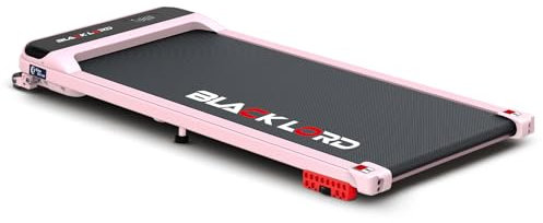 BLACK LORD Laufband mit 9% Steigung, 3,2 PS Walking Pad, 4-in-1 elektrisches Laufband für Zuhause und Büro, 12 voreingestellte Programme, eingebauter Lautsprecher, 140 kg Tragkraft,Rosa