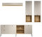 trendteam smart living - Sao Paulo - Wohnwand (TV-Lowboard + Bücherleiste + 2X Hängeschränke) - Kashmir (Beige)/Evoke Eiche - (BxHxT) 250 x 215 x 40 cm - Soft-Close