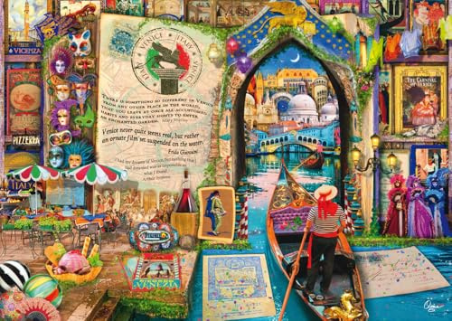 Schmidt Spiele 58597 Erinnerungen an Venedig, Aimee Steward, 1000 Teile Puzzle