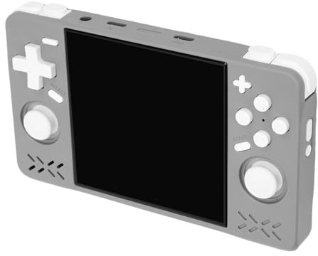 Elprico Handheld -Spielekonsole, 4,0 -Zoll -Retro -Gaming -Konsolen -Klassiker mit Mehreren Emulatoren, 1,5 GHz 4000mAh Batterie Wieder Aufladbarer Taschenvideospiele für (Grey)