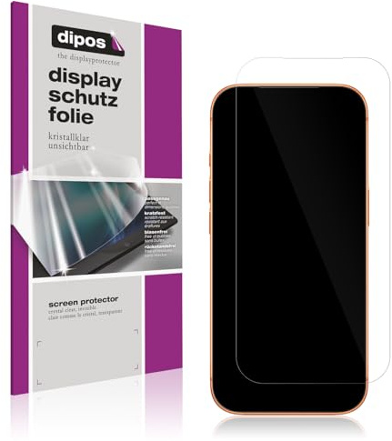 dipos I 4x Schutzfolie klar passend für Apple iPhone 17 Pro Folie Displayschutzfolie, Ultra-Dünn, Case-Friendly, Fingerprint-Kompatibel