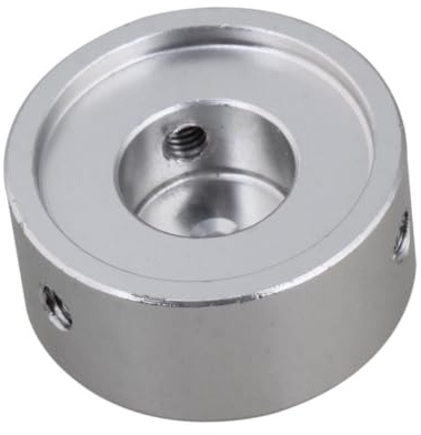 Gitarren Effektpedal Pedalkappe aus Aluminiumlegierung, Silber, 2 Satz | Inklusive 3 Schrauben und 1 Griff pro Satz, Präziser Fußschalteraufsatz für Pedal