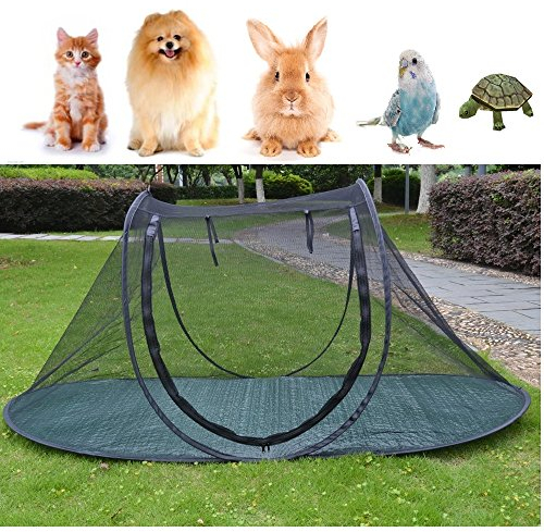 Wurfzelt für Haustiere, Laufkäfig für Hunde, Katzen, Vögel, Papageien, Schildkröten, Reptilien, Freigehege für Kleintiere, zum Spielen, für den Innen- und Außenbereich