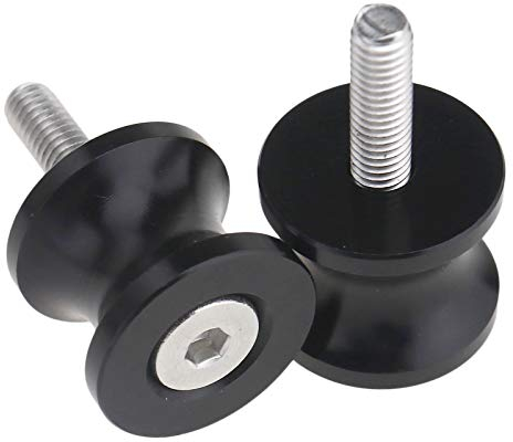 Schwarz 6mm M6 CNC Aluminium Motorrad Fahrradzubehör Schieberegler Spaddel Ständer Bobbin Adapter