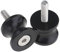 Schwarz 6mm M6 CNC Aluminium Motorrad Fahrradzubehör Schieberegler Spaddel Ständer Bobbin Adapter