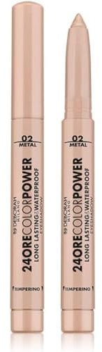 Deborah Milano - Ombretto 24 Ore Color Power Waterproof, N.2 Light Gold, Ombretto in Stick, al Alta Tenuta