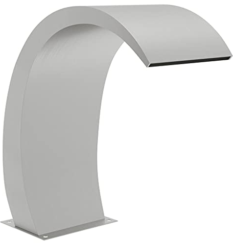 vidaXL Fontaine de Piscine avec LED Fontaine d'Etang de Jardin Fontaine d'Extérieur Pièce d'eau Accessoire de Piscine 22x60x70 cm Acier Inoxydable 304