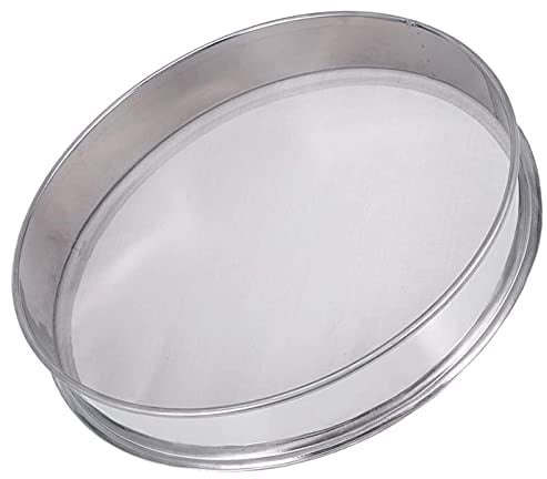 WMLBK Sieve Fine Mesh-Stainless Steel 30cm Riddler Pollen Sifter-Flour Micron Shaker-Mesh Sieve with 150 Mesh