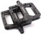 KHE MVP BMX Pedale Aluminium Gedichtete Lager schwarz 9/16 CrMo Achse Pins nur 440g