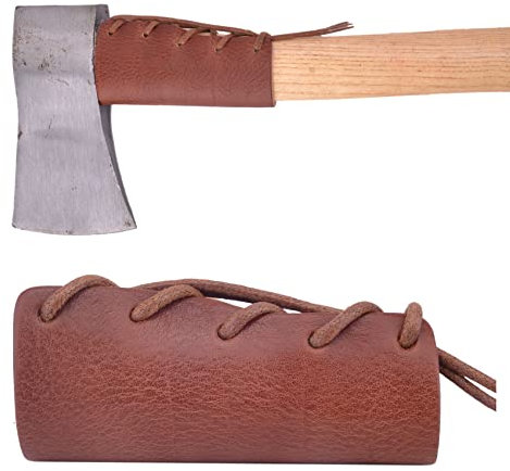 Leather Axe Handle Guard, Axe Handle Covers Protector (Camping Axe-01)