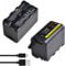 PowerTrust 5200mAh NP-F750 F770 Battery for Sony NP F570 F960 F970 F550 HXR-MC1500C FX7E MC2500 Video LED Light HR672C VL-500T F100 Field Monitor