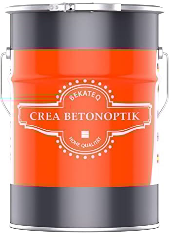 BEKATEQ Betonoptik in Betongrau 3kg, Limewash Style Betonlook bis 7,5qm Betonspachtel inkl. Werkzeug, Effektspachtel, Sichtbeton, fugenlose Wandgestaltung in Bad, WC, Wohnzimmer, Büro S1002