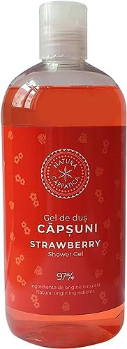 Gel de ducha con sabor a fresa 500 ml (97% ingredientes naturales)