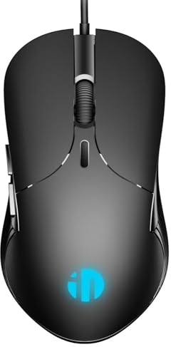 Wired Mouse, PC silent mouse, 4800DPI Adjustable & 6 Programmable Buttons, Ergonomic Design, Streamlined USB Wired Mouse for PC Laptop Computer(Pink)