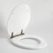 Milano Richmond Traditional 375mm x 435mm White Effect Toilet WC Seat Top Fix Bronze Soft Close Hinges