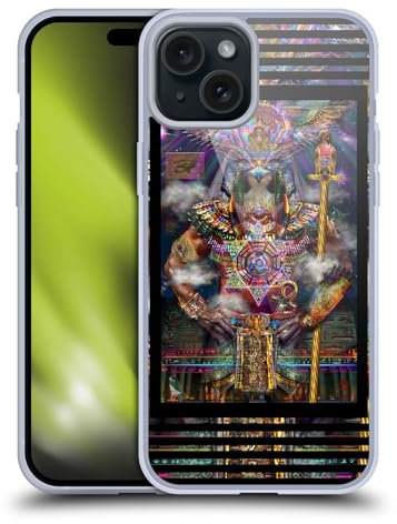 Head Case Designs Offizielle Jumbie Art Horus Götter und Göttinnen Soft Gel Handyhülle Hülle kompatibel mit Apple iPhone 15 Plus