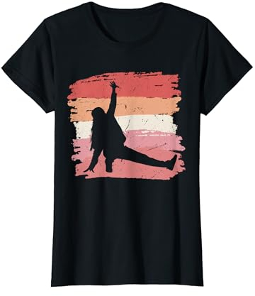 Retro B-Girl Breakdance Tanzen Musik Breakdancing Mädchen T-Shirt