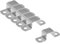 Square Oblong Pipe Clamp,6PCS U-Shaped Pipe Clamp,SAFYY U Shaped Connector Pipe Support Bar Security Holder Bracket,SUS304 Square Tube Buckle Clamps (15 * 15mm/0.59 * 0.59'')