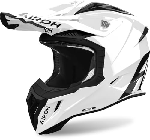 AIROH CASCO OFFROAD AVIATOR ACE 2 COLOR WHITE GLOSS M | Bluetooth