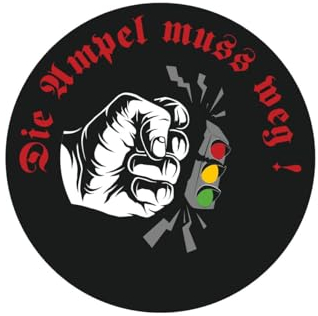 1 x Die ampel muss weg! Politik fun Sticker Aufkleber Die grünen einzeln
