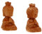 Lurrose 4 Stück Buddha-Schlüsselanhänger - -Statuen hängender Anhänger buddha statue buddha figuren Ornament Schlüsselanhänger Zubehör hängende Verzierung Wagen Buddha-Statue China