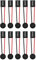 BONKZEBU 10pcs PC Computer Mainboard Internal Speaker Parts Desktop PC Computer Mainboard Case Beep Buzzer Speaker Connector Plug