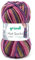 Gründl Hot Socks Color, Sockenwolle mit Farbverlauf beere rosa gelbgrün lila, Strumpfwolle 4-fach, 4-fädig, Sockengarn, 50g | 75% Wolle, 25% Polyamid (402)