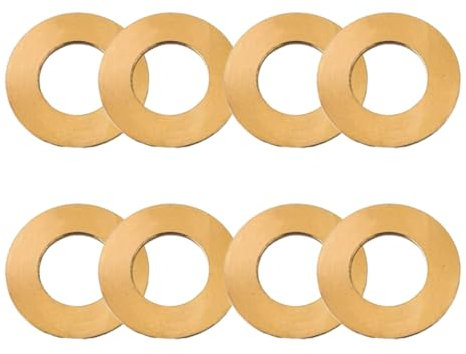 Lot de 8 bagues de lame de scie – Rondelles d'adaptation en laiton de 30 mm à 1,5 mm d'épaisseur