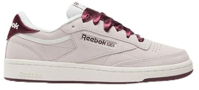 Reebok Girls' Club C 85 Fitness Shoes Trainers, Luxegrey Blackcherry Chalk, 8 UK