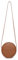 YONBEN Circle Crossbody Bag für Damen, PU, Geldbörse mit Reißverschluss, verstellbare Knoten-Schultergurte, Pu/Sattel braun