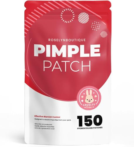 ROSELYNBOUTIQUE Pimple Patches for Face - 150 Dots 4 Sizes Hydrocolloid Spot Patches Skin-Friendly