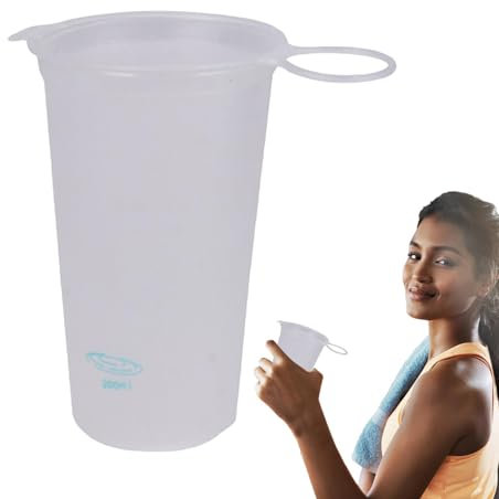 Faltbarer Sport-Wasserbecher – faltbare Wasserflasche | Sport-Reisewasserflaschen | faltbare Wasserflasche | wiederverwendbarer Becher 200 ml | Tragbare Sport-Wasserflaschen für die Cam