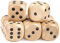 Jortmrd 8 Pezzi Dadi in Legno 30 x 30 x 30mm Dadi da Gioco Legno 6 Facce Naturale Dado Gioco di Legnos per Giocos da Tavolo Giochi di Carte e Feste