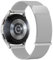 Amzpas Cinturino per Samsung Galaxy Watch 4/5/6/7 40mm 44mm, Cinturino in Acciaio,Metallo Magnete per Samsung Galaxy Watch 5 pro 45mm/ Watch 4/6 Classic 46mm 42mm (Argento)