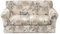 EBETA E Sofahusse Sofabezug mit 2 Separatem Sitzkissenbezug Stretch Sofaüberwürfe Couchbezug Elastischer Stretchhusse für Sofa (Blumen, 2 Sitzer)