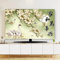 Hixingo Funda Antipolvo TV, Patrón Flor de Magnolia 3D Cubierta Television Interior 32-80inch Cubierta Antipolvo TV Funda Televisor Interior Protector de Televisión (Ganso blanco,40-43inch)