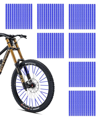 SUCCEFORT 84 Stück Bunte Speichenreflektoren Fahrrad Set, 360°Sichtbarkeit Reflektoren, 7 Farben Speichenreflektoren Fahrrad, Einfache Montage und Demontage für Speichenfahrrad