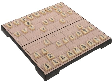 Faltbares Japanisches Schachspiel, Magnetisch, 25cm, Hips | Schach Edel, Tragbar für Unterwegs und Familienabende, für Anfänger und Enthusiasten