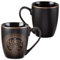 Christian Encouragement Gifts for Men - Matte Black Coffee Mug w/Metallic Font Scripture Verses “The Lord is with Me” Jeremiah 20:11 - 12oz Stoneware Mug, Christian Cup w/Handle