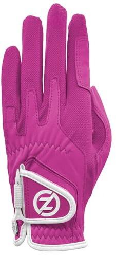 Zero Friction Damen Cabretta Elite Linke Hand Regulär Golfhandschuh, Einheitsgröße, Rosa